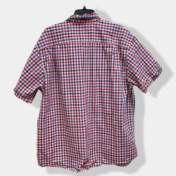 BLUE Mountain Short Sleeve Button Up - Picture 2 of 3